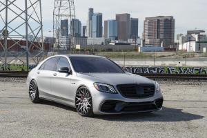2018 Mercedes-AMG S63 Matte Grey on Forgiato Wheels (Blocco-ECL)